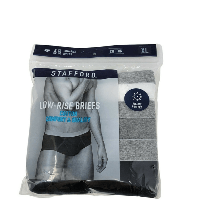 Stafford Stafford Mens 6Pack LowRise Briefs Size XL 100 Cotton Grailed