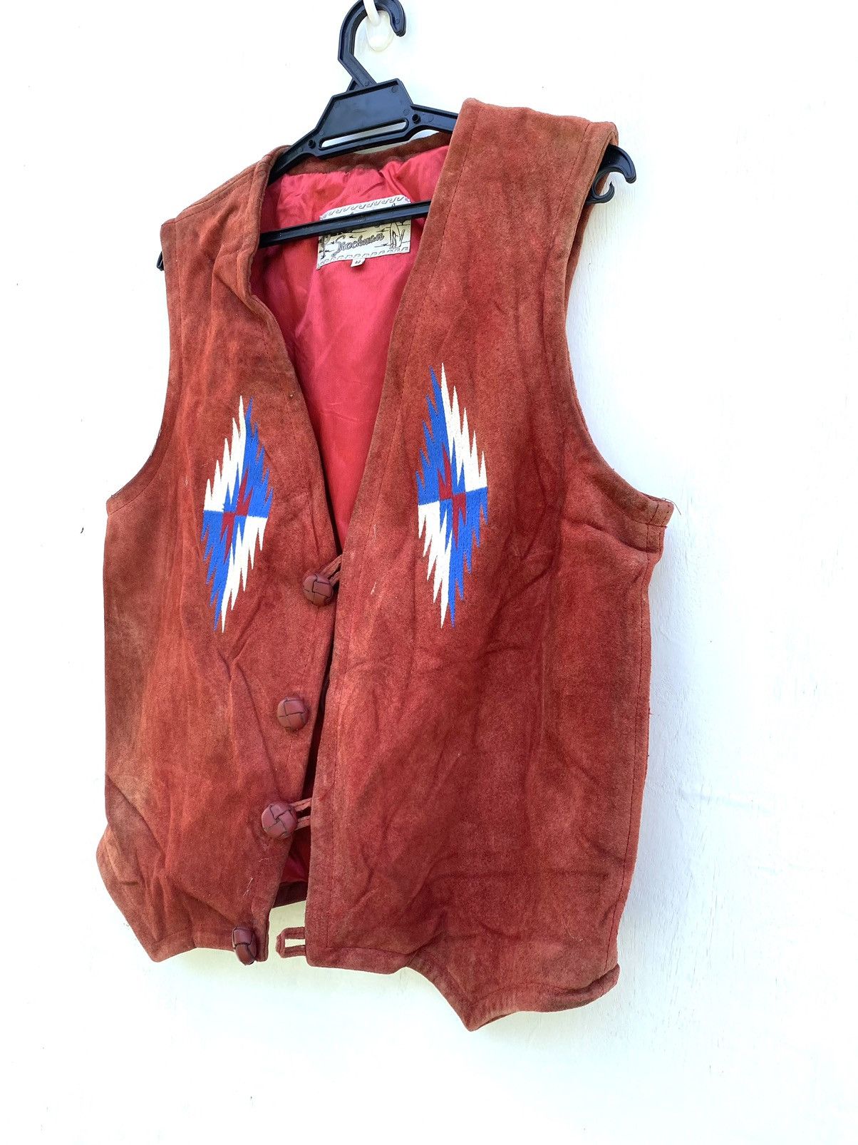 Kapital BAILEY STOCKMAN NAVAJO VEST SUEDE LEATHER Size US XS / EU 42 / 0 - 2 Thumbnail