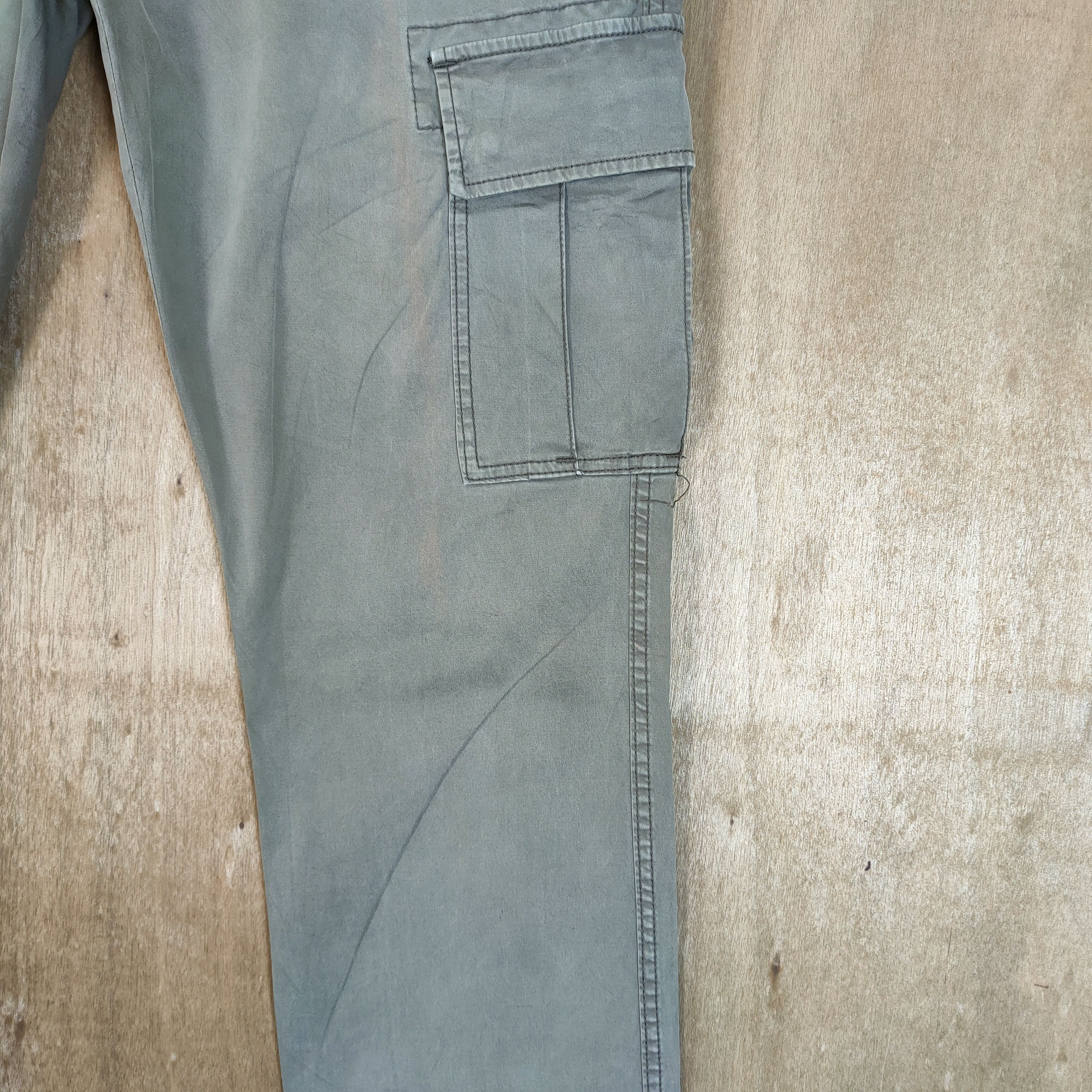 Japanese Brand VINTAGE JAPANESE BRAND FADED SKINNY CARGO PANTS Size US 34 / EU 50 - 6 Thumbnail