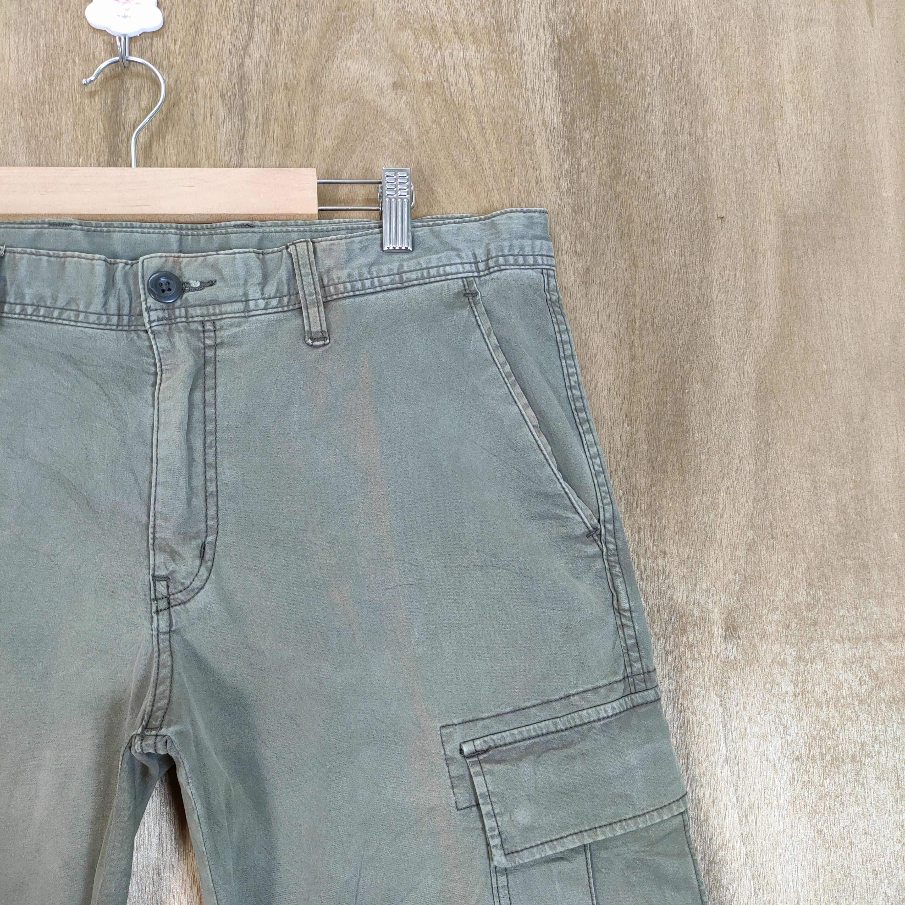 Japanese Brand VINTAGE JAPANESE BRAND FADED SKINNY CARGO PANTS Size US 34 / EU 50 - 5 Thumbnail