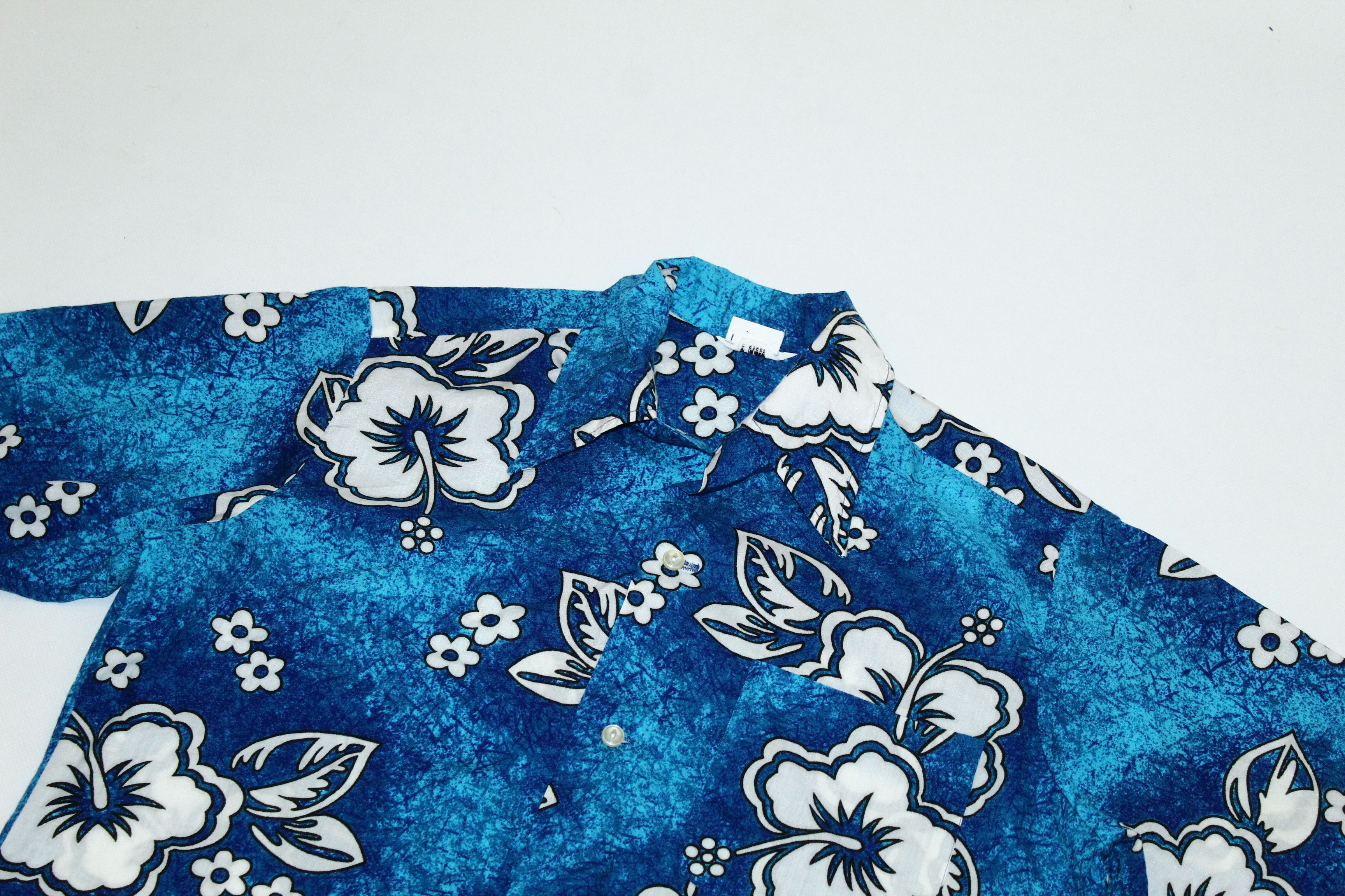 Vintage 70's🔥Satin Classics Floral All over Printed Hawaiian Shirt Size US S / EU 44-46 / 1 - 3 Thumbnail