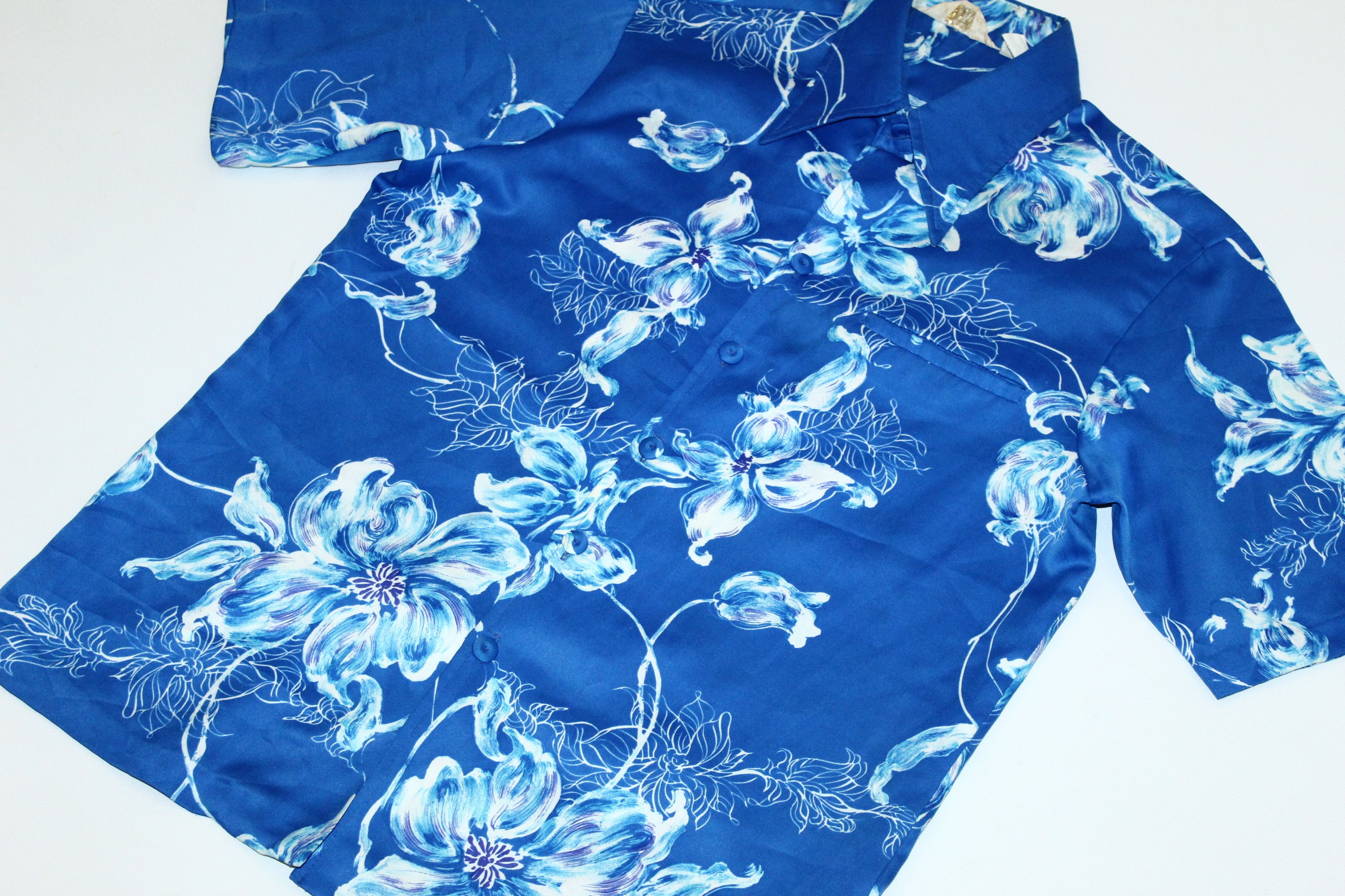Other Vtg🔥50's 60's Tropicana Hawaii Floral Satin Silky Shirt Size US M / EU 48-50 / 2 - 5 Thumbnail