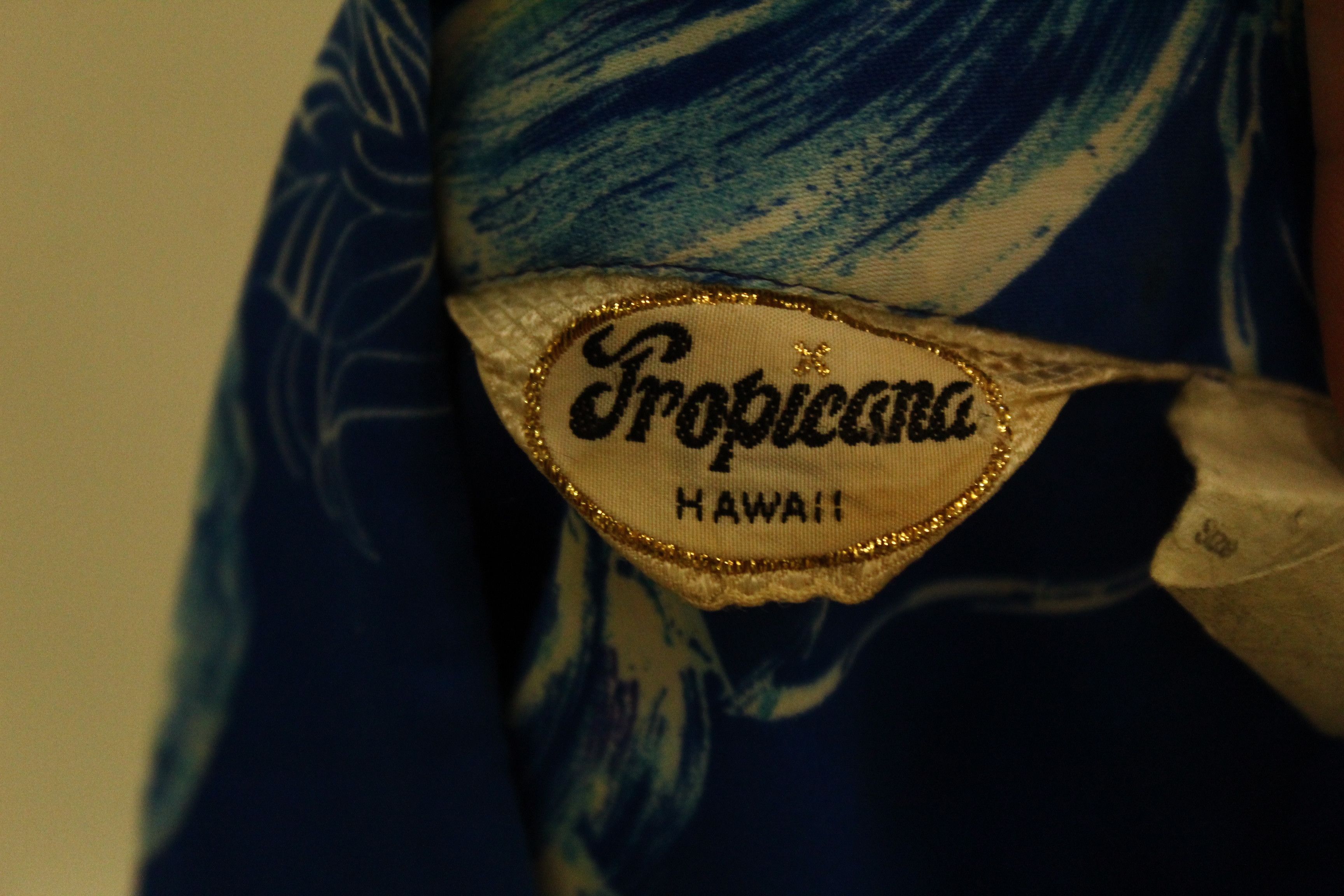 Other Vtg🔥50's 60's Tropicana Hawaii Floral Satin Silky Shirt Size US M / EU 48-50 / 2 - 3 Thumbnail