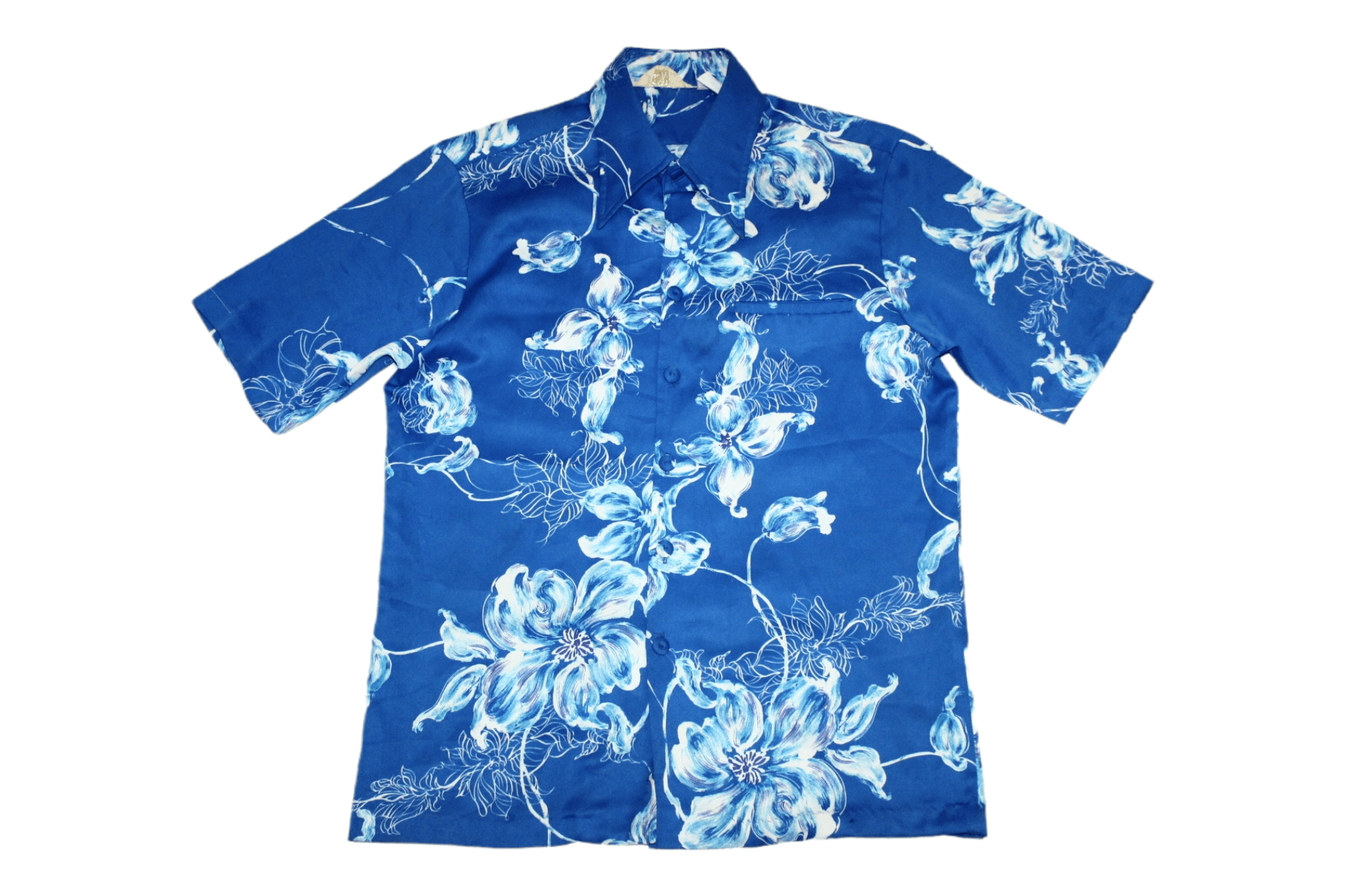 Other Vtg🔥50's 60's Tropicana Hawaii Floral Satin Silky Shirt Size US M / EU 48-50 / 2 - 1 Thumbnail