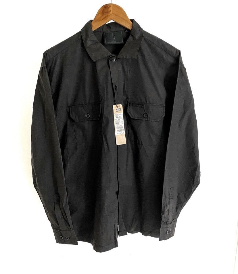 Japanese Brand Dj Honda satin shirt full black colour nice designer Size US L / EU 52-54 / 3 - 1 Thumbnail