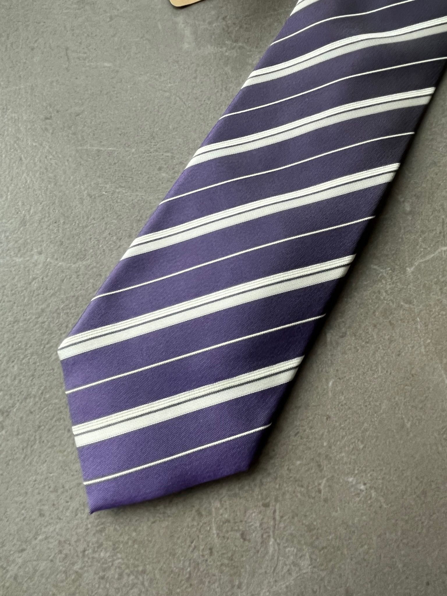 Altea Altea Milano Italy Made Mens Stripe Silk Neck Tie Preppy Size ONE SIZE - 7 Thumbnail