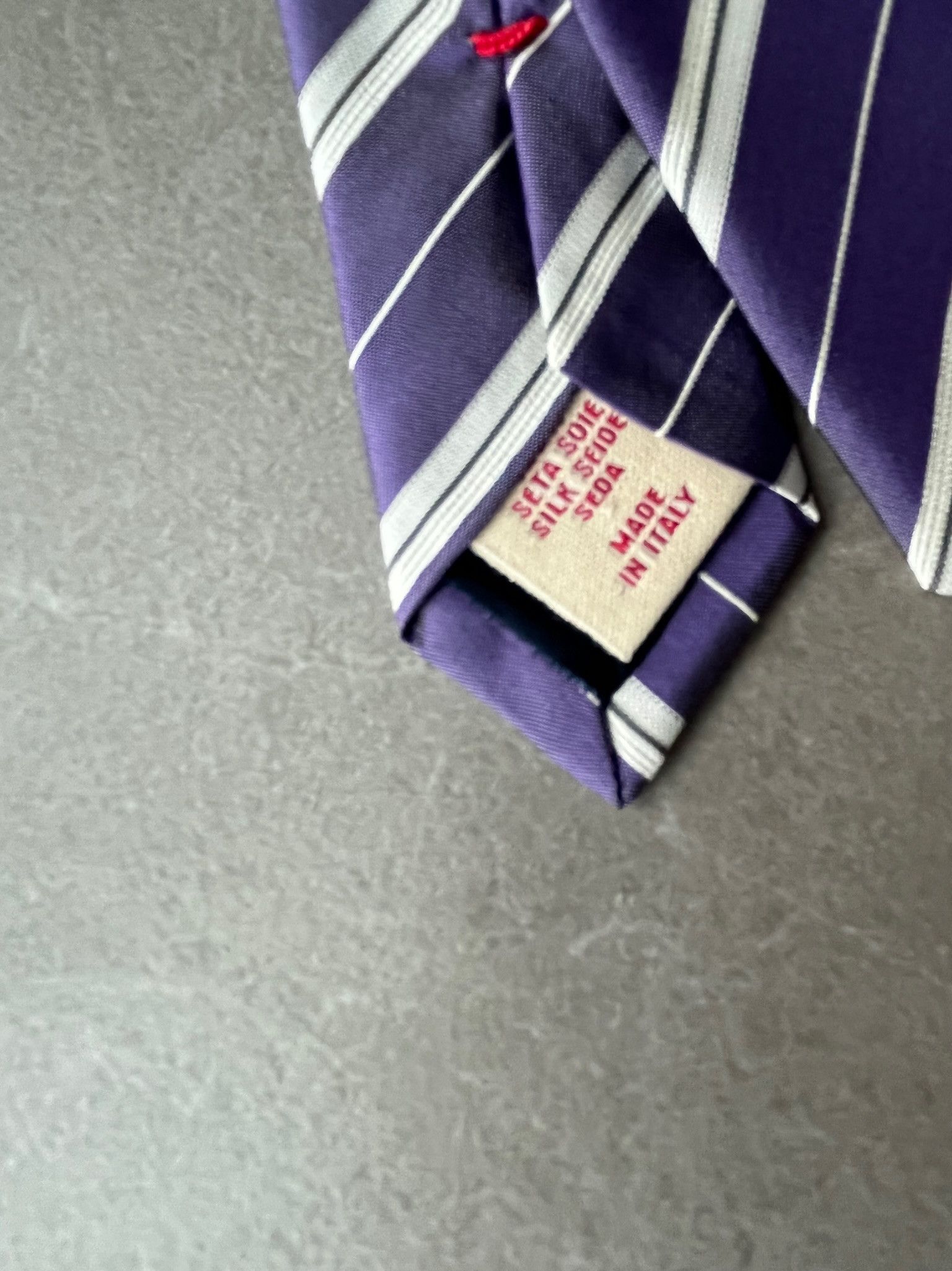 Altea Altea Milano Italy Made Mens Stripe Silk Neck Tie Preppy Size ONE SIZE - 3 Thumbnail