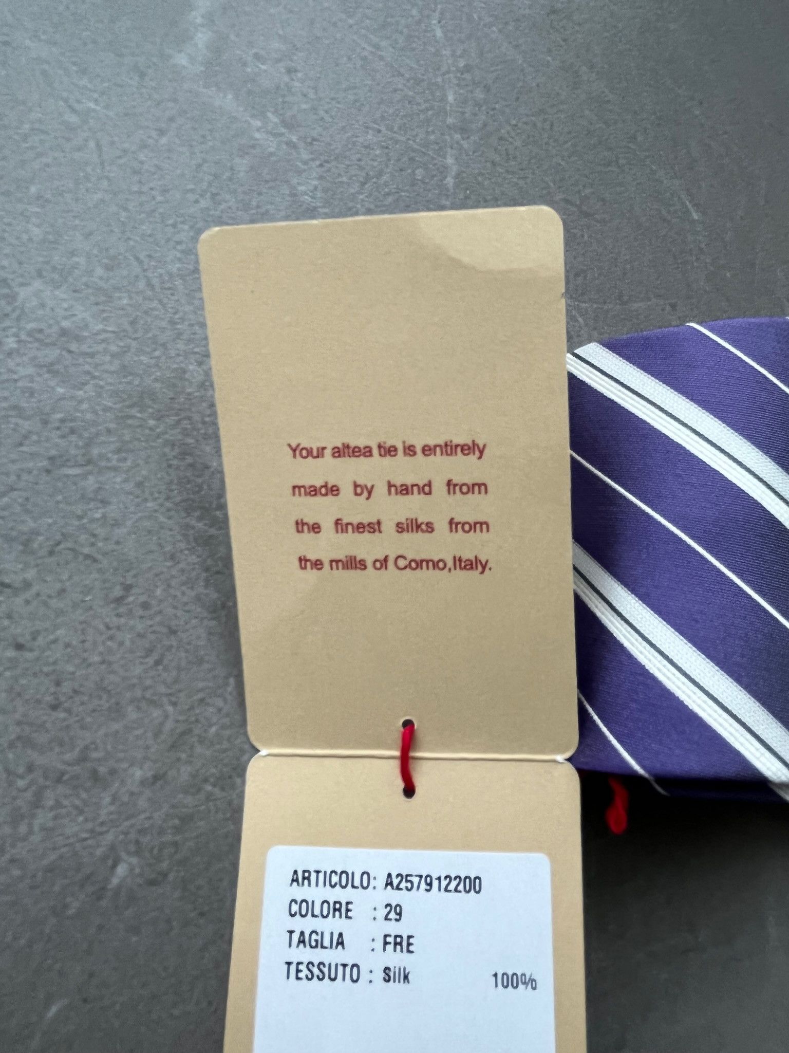 Altea Altea Milano Italy Made Mens Stripe Silk Neck Tie Preppy Size ONE SIZE - 9 Thumbnail