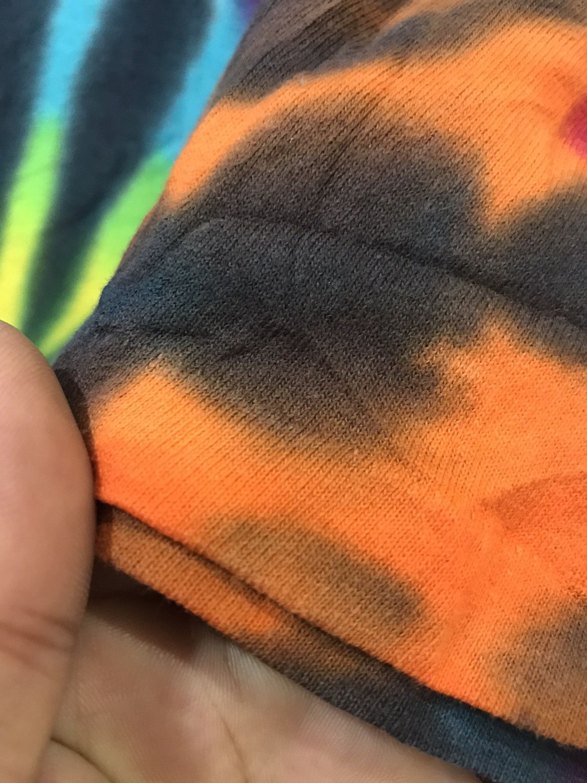 Vintage Vintage 90s Multicolour Tye Dye Anvil Shirt Size US L / EU 52-54 / 3 - 3 Thumbnail