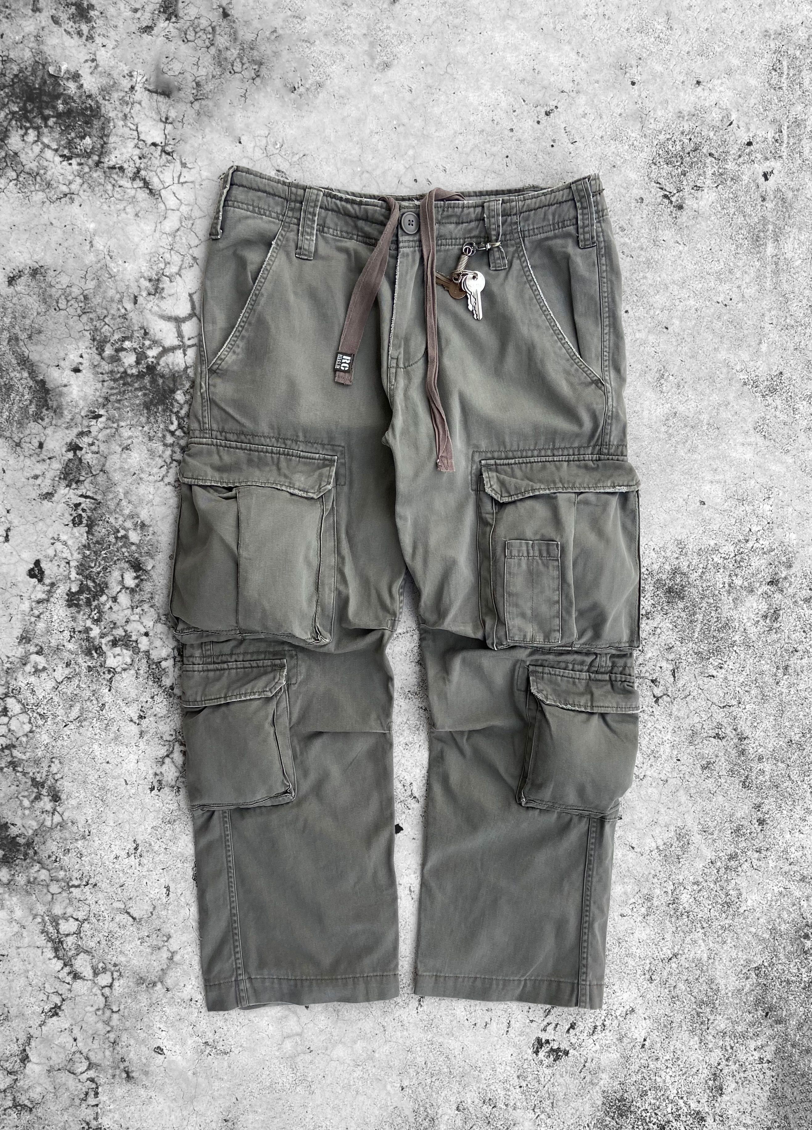 Japanese Brand Real Crush Clothing Japanese Multipocket Cargo Pants Size US 32 / EU 48 - 2 Thumbnail