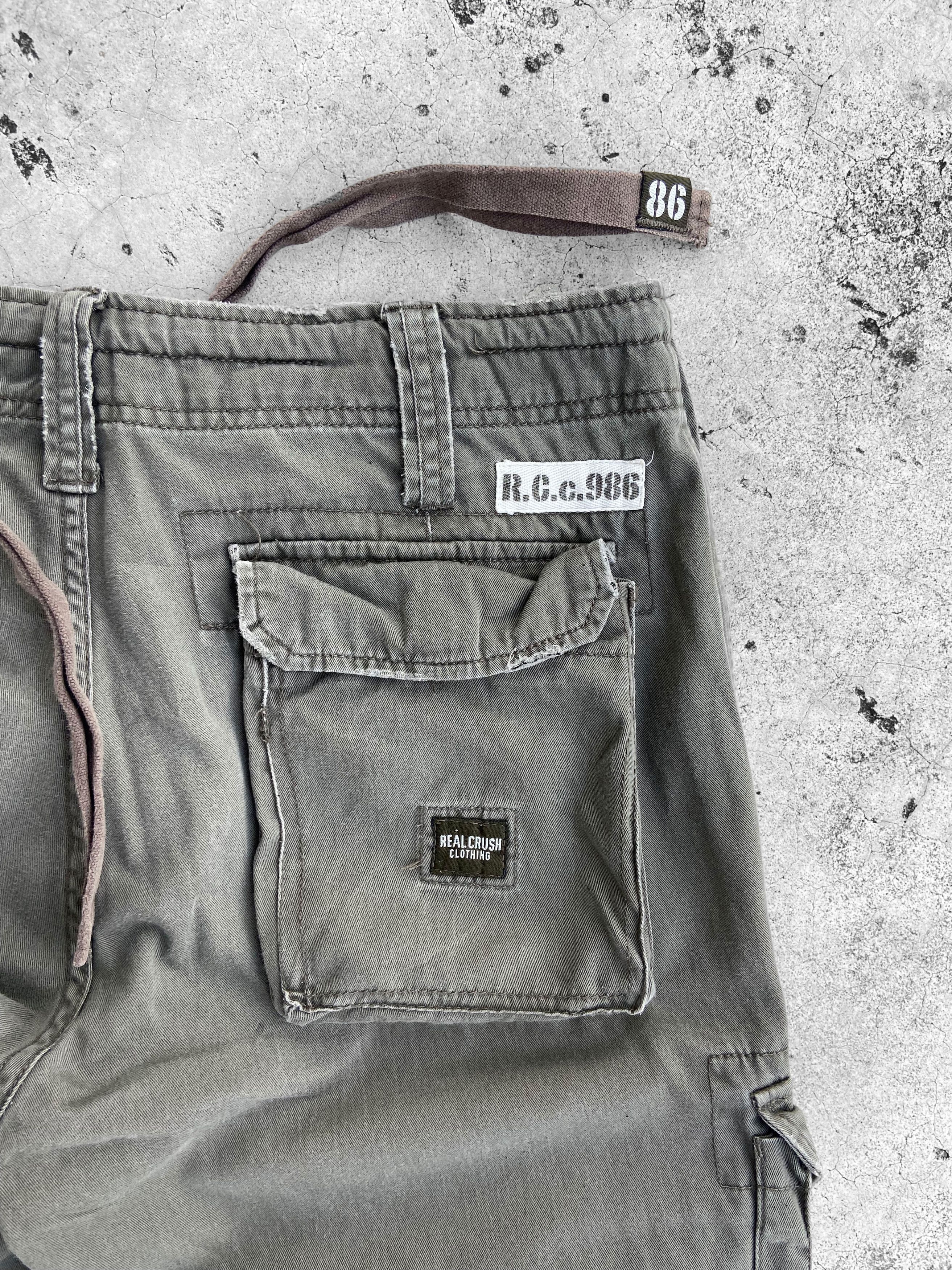 Japanese Brand Real Crush Clothing Japanese Multipocket Cargo Pants Size US 32 / EU 48 - 15 Thumbnail