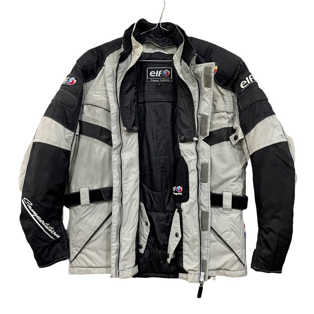 Vintage Vintage ELF Motorsport Riding Motorcycle Jacket Size US L / EU 52-54 / 3 - 3 Thumbnail