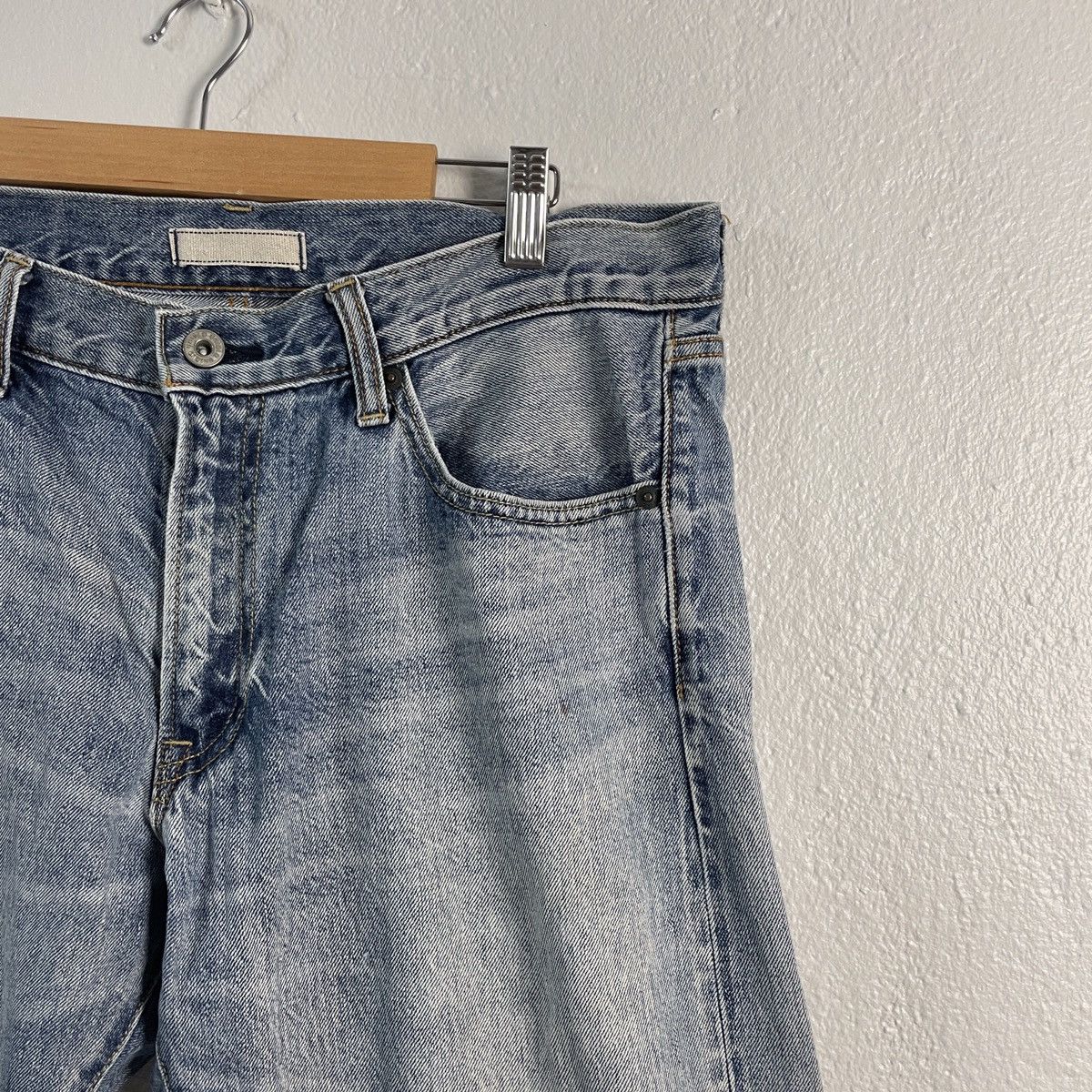 Japanese Brand Vintage Japanese Designer Distressed Selvedge Denim Jeans Size US 35 - 2 Thumbnail