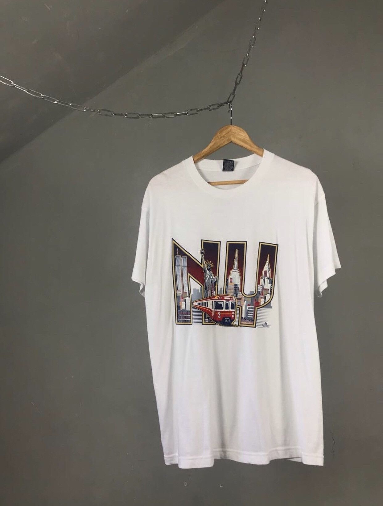 Vintage NY New York USA other streetwear vintage tee Size US L / EU 52-54 / 3 - 1 Thumbnail