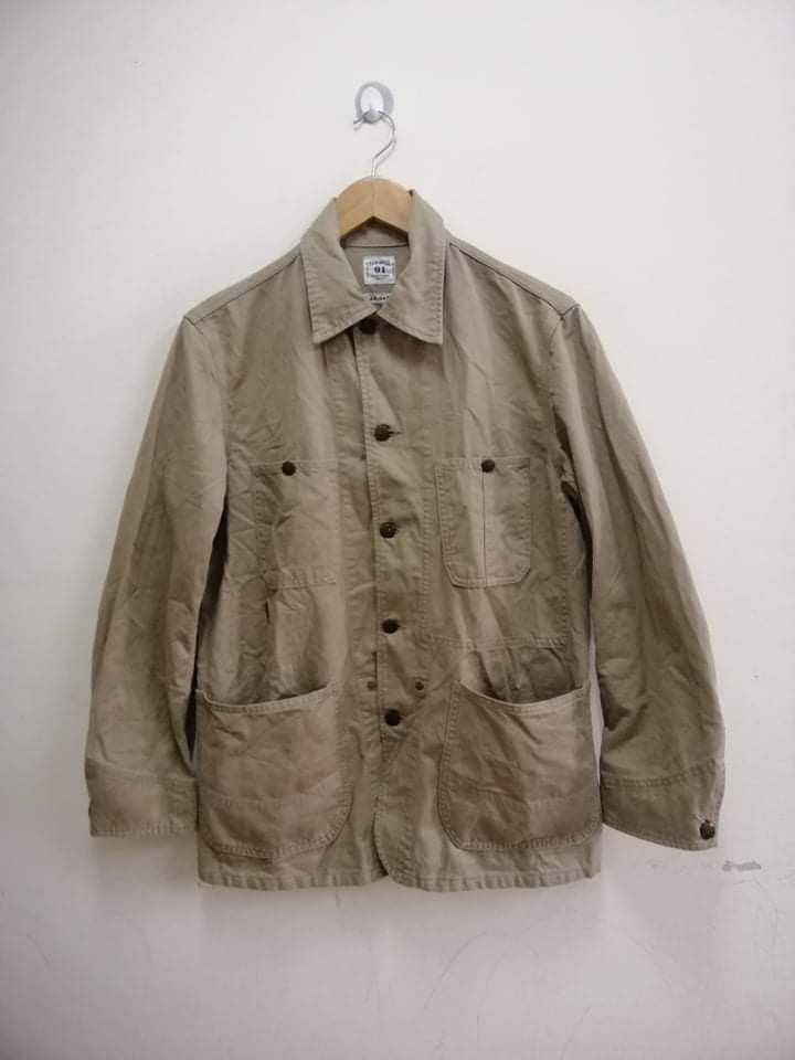 image of Blue Blue Japan Workwear Jacket By Hr Market in Khaki, Men's (Size Medium)