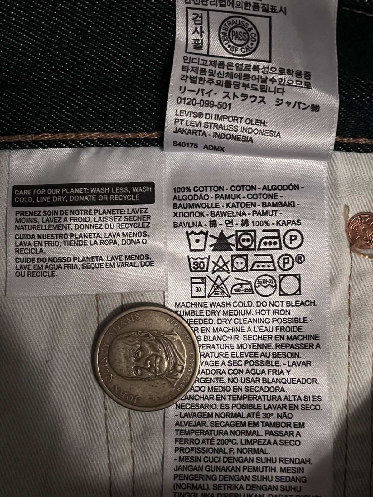 DENIM TEARS × Levi's Denim Tears Selvedge Raw Wreath 29 Size US 29 - 9 Thumbnail