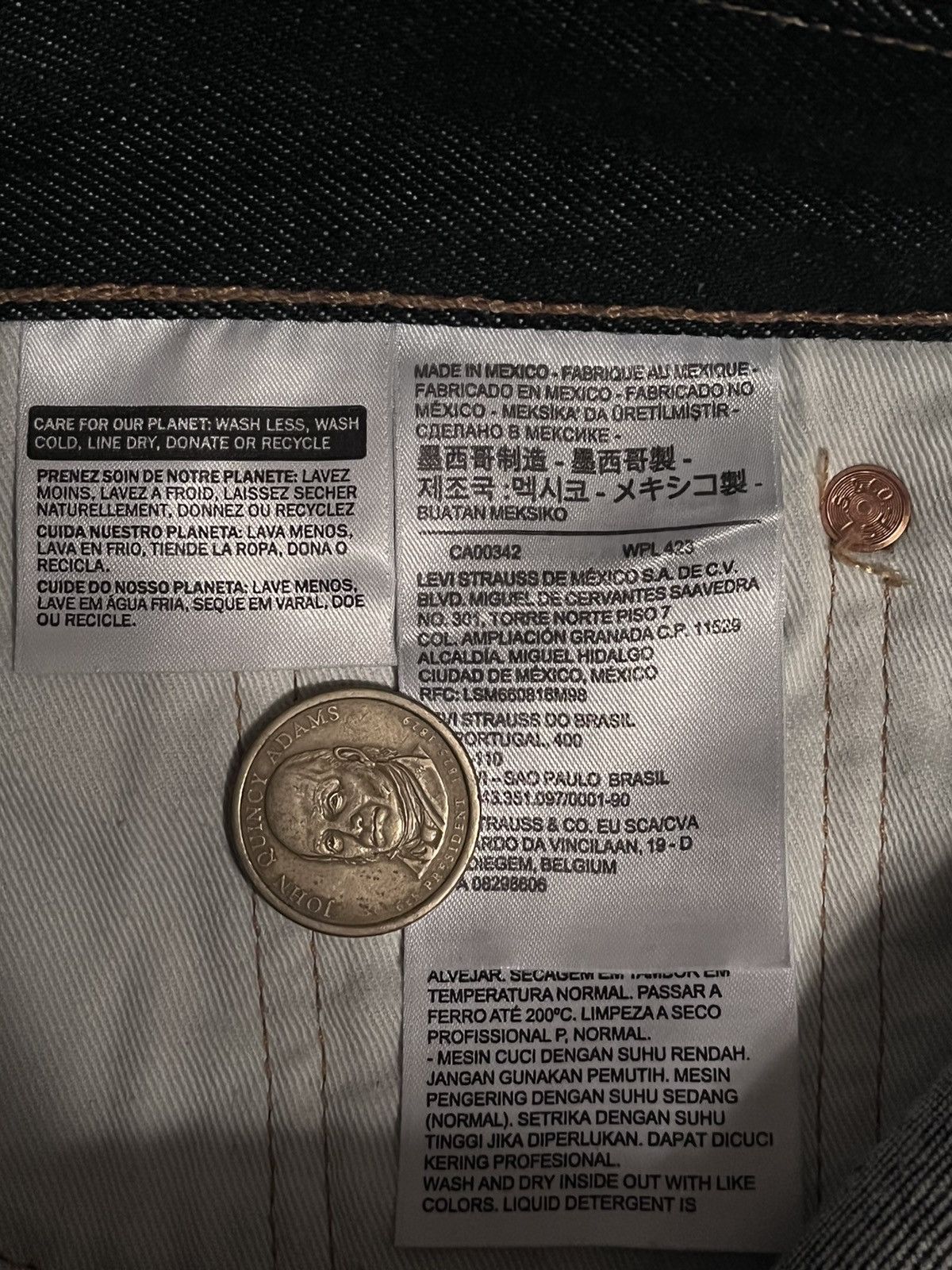 DENIM TEARS × Levi's Denim Tears Selvedge Raw Wreath 29 Size US 29 - 8 Thumbnail