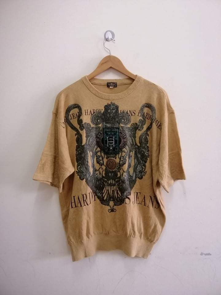 Hardy Amies Vintage Hardy Amies Jeans London short sleeve knitwear Size US L / EU 52-54 / 3 - 1 Thumbnail