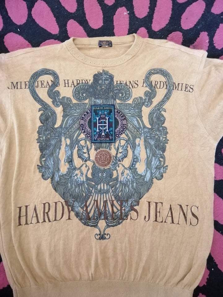 Hardy Amies Vintage Hardy Amies Jeans London short sleeve knitwear Size US L / EU 52-54 / 3 - 3 Thumbnail