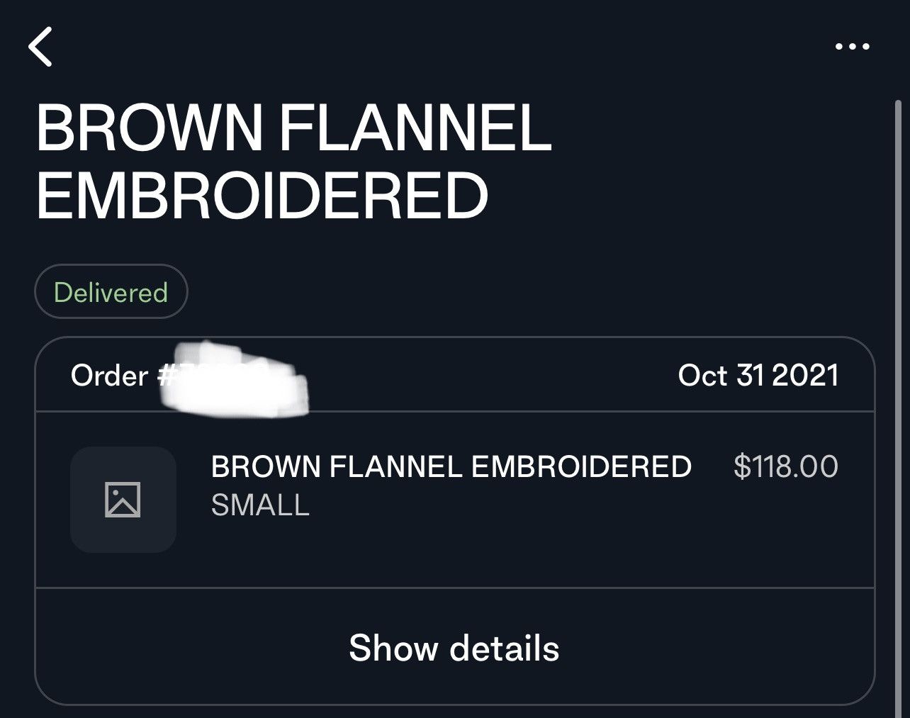 Revenge Revenge Flannel Size US S / EU 44-46 / 1 - 2 Thumbnail