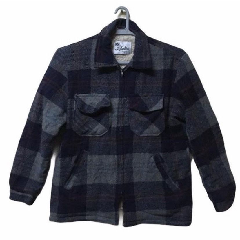 Vintage Lakeshire Flannel Sherpa navajo wool chore jacket
