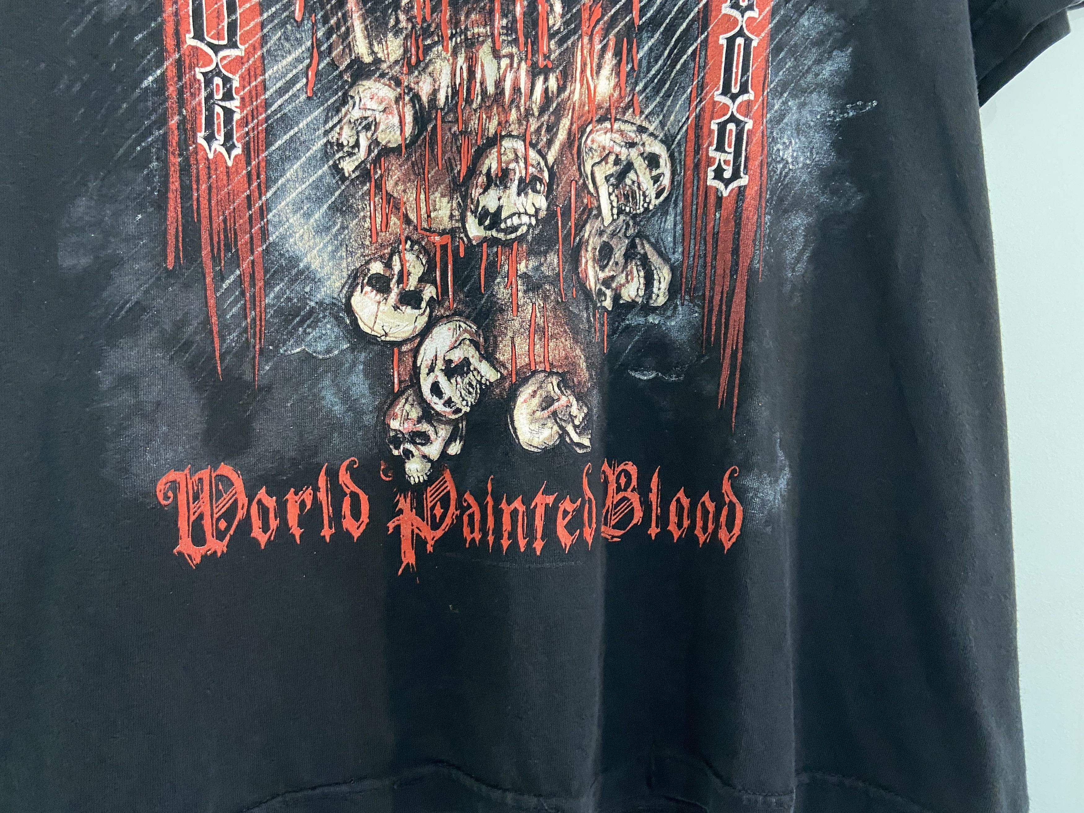 Band Tees slayer world painted blood 2009 t shirts Size US XL / EU 56 / 4 - 2 Thumbnail