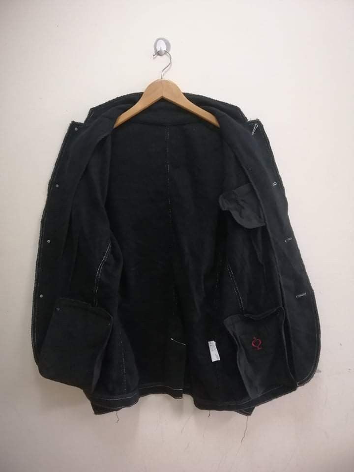 Japanese Brand Side Slope Japan black coat/ jacket Size US XL / EU 56 / 4 - 3 Thumbnail