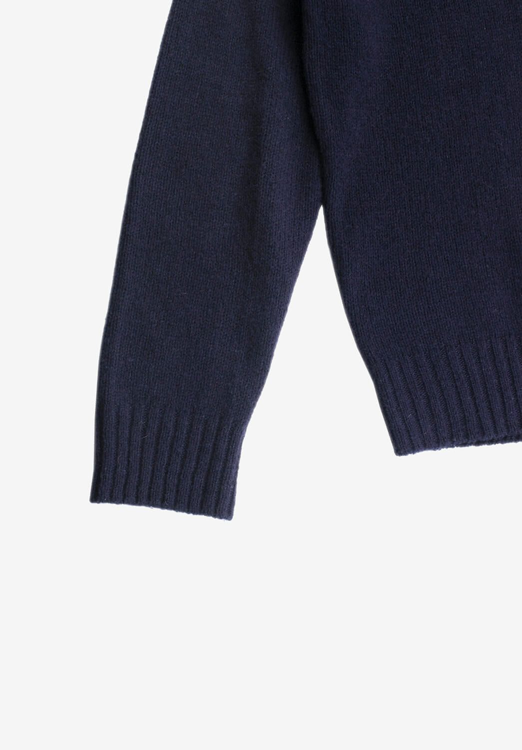 Prada Navy Virgin Wool Sweater Size US L / EU 52-54 / 3 - 4 Thumbnail