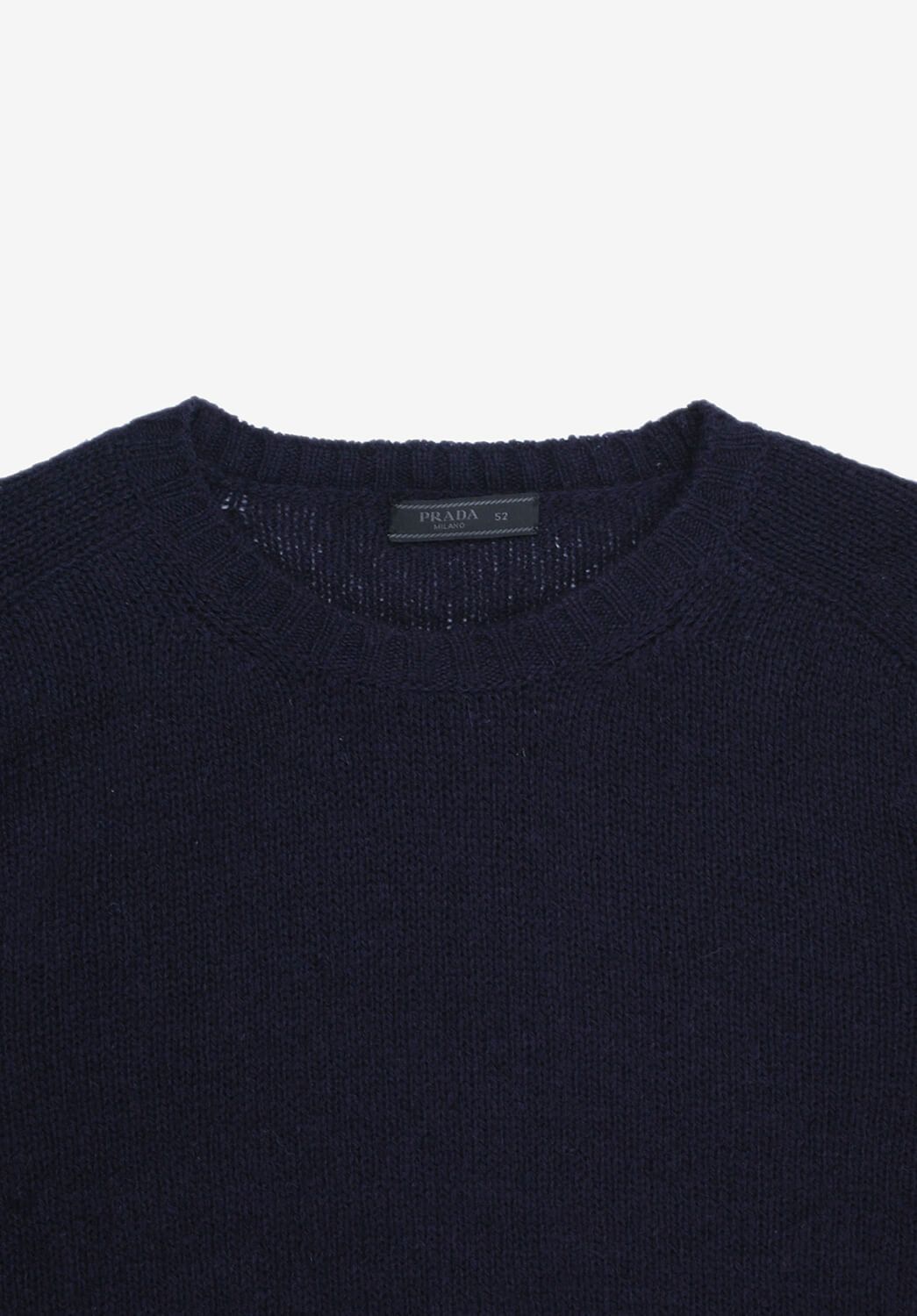 Prada Navy Virgin Wool Sweater Size US L / EU 52-54 / 3 - 2 Thumbnail