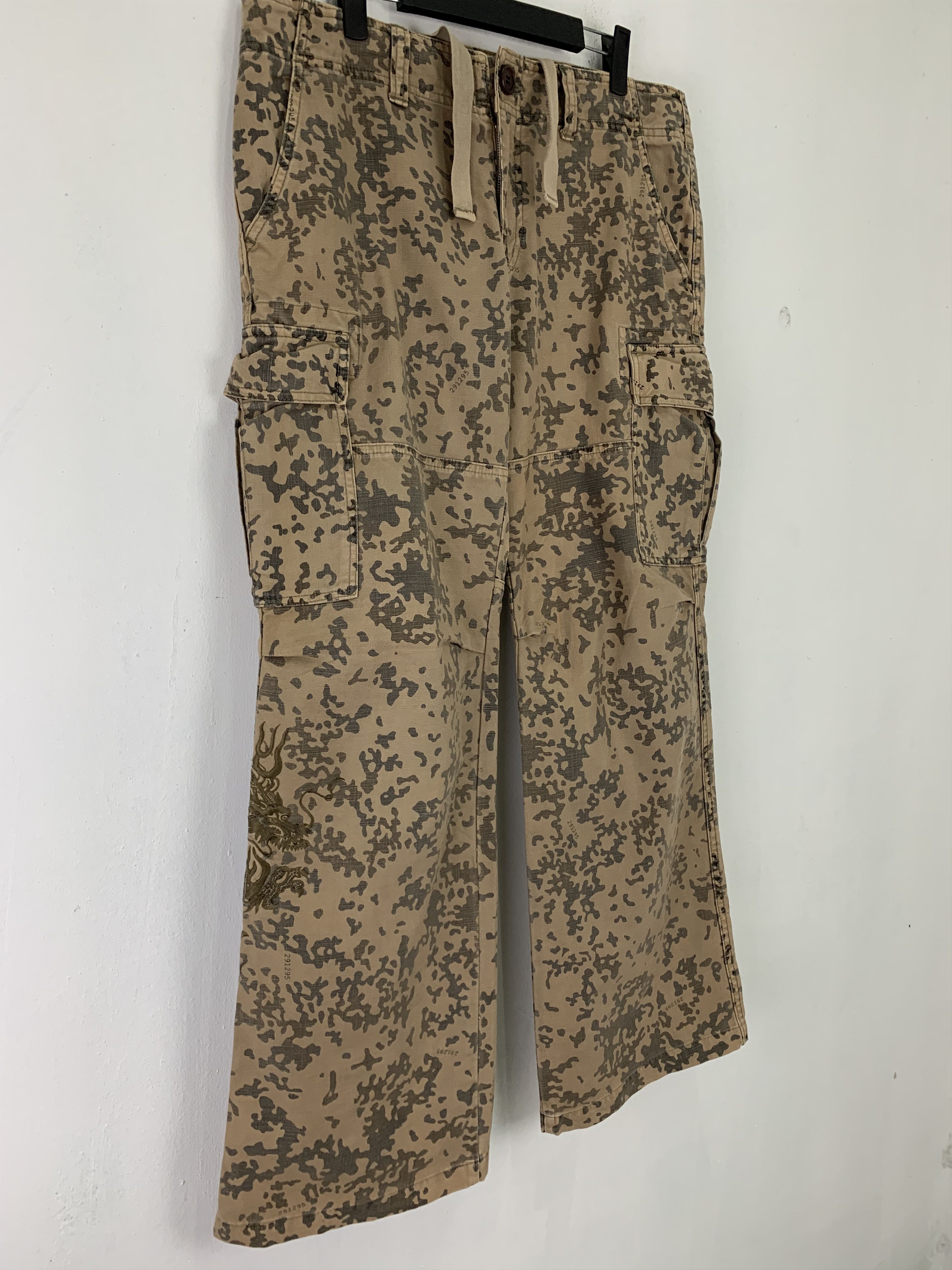 If Six Was Nine Cargo Pants Homme Multipocket Seditionaries Streetwear Size US 33 - 9 Thumbnail