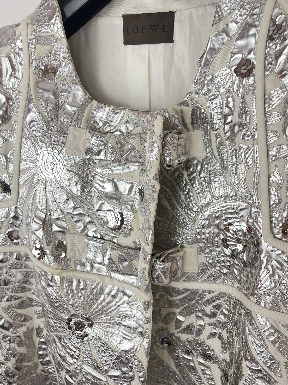 Loewe LOEWE Silver coat Podium Fashion show Spring 2007 size 38 Size M / US 6-8 / IT 42-44 - 15 Thumbnail