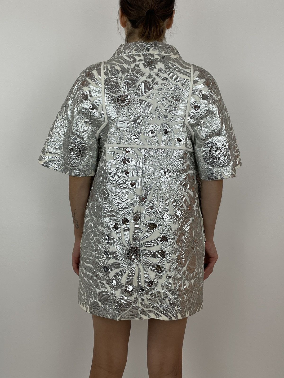 Loewe LOEWE Silver coat Podium Fashion show Spring 2007 size 38 Size M / US 6-8 / IT 42-44 - 8 Thumbnail