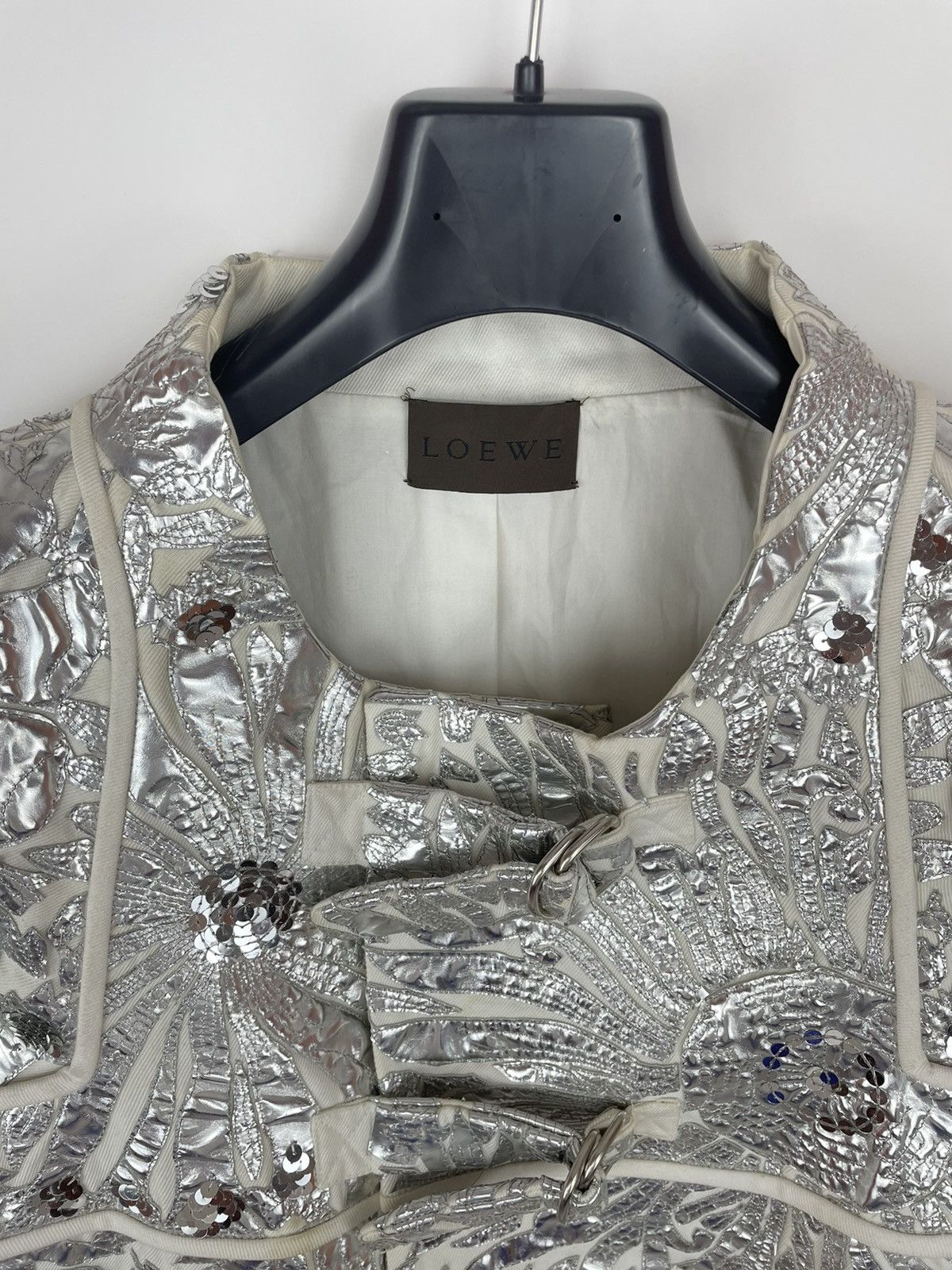 Loewe LOEWE Silver coat Podium Fashion show Spring 2007 size 38 Size M / US 6-8 / IT 42-44 - 12 Thumbnail