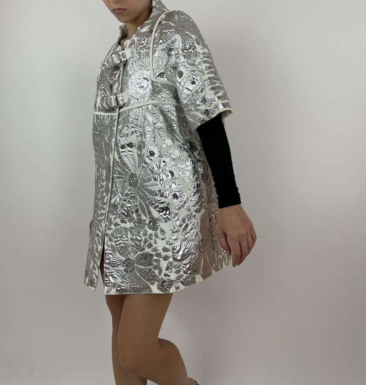 Loewe LOEWE Silver coat Podium Fashion show Spring 2007 size 38 Size M / US 6-8 / IT 42-44 - 4 Thumbnail