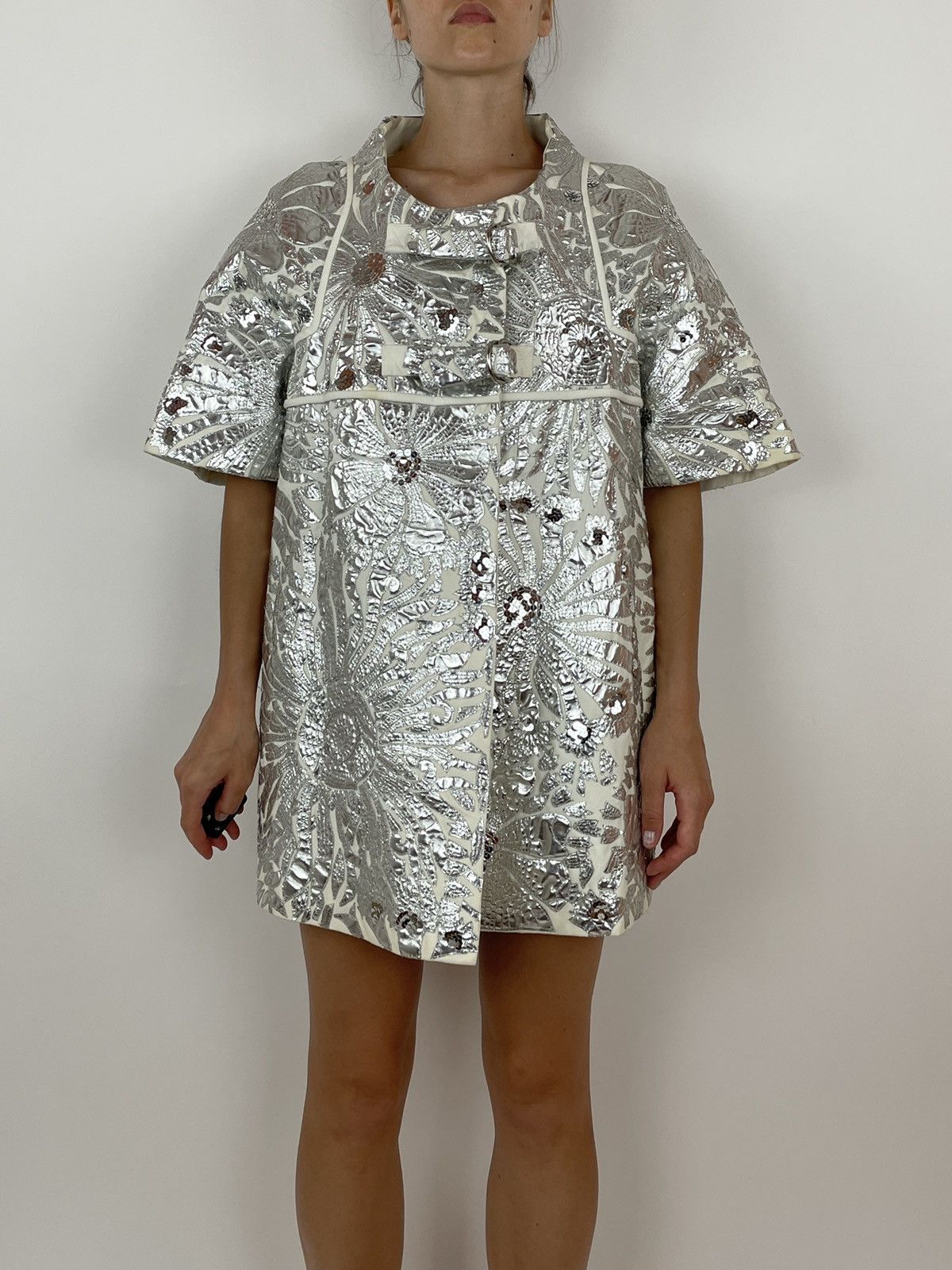 Loewe LOEWE Silver coat Podium Fashion show Spring 2007 size 38 Size M / US 6-8 / IT 42-44 - 6 Thumbnail
