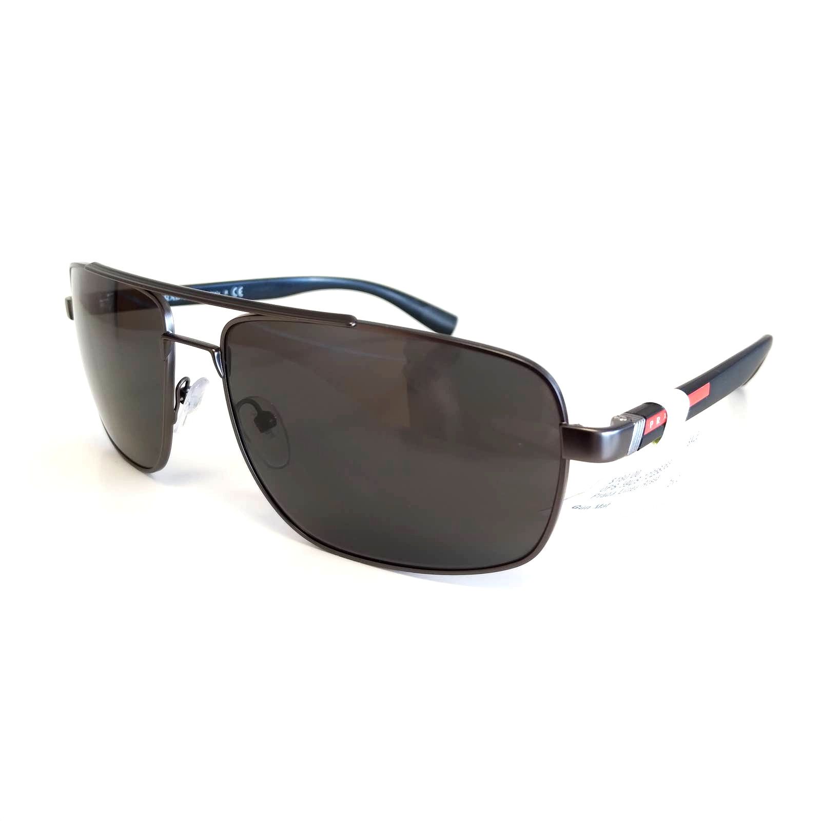 Prada New Prada SPS 59U 7CQ-5S0 Gunmetal Sunglasses Authentic 