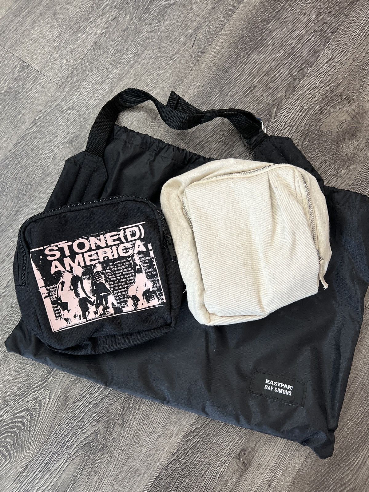 Eastpak × Raf Simons RAF SIMONS x EASTPAK Stoned America Bag | Grailed