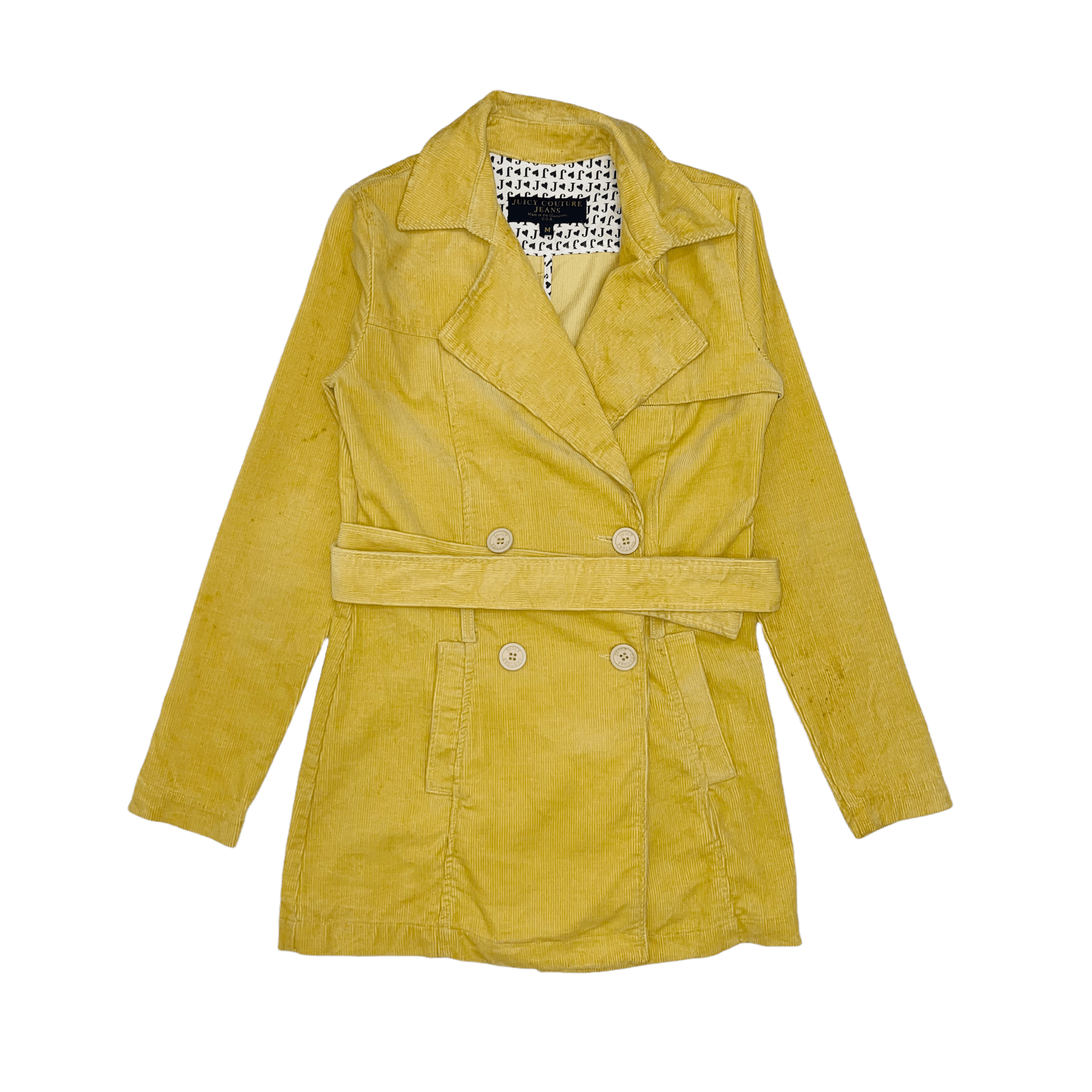 Juicy Couture Jeans Juicy Culture Corduroy Trench Coat Size US M / EU 48-50 / 2 - 1 Thumbnail