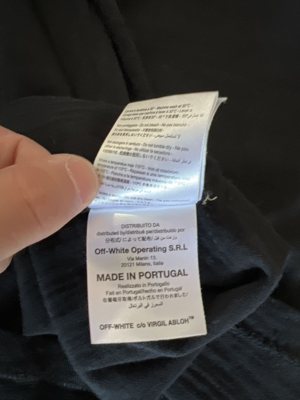 Off-White Mirror Mirror Finger Tee