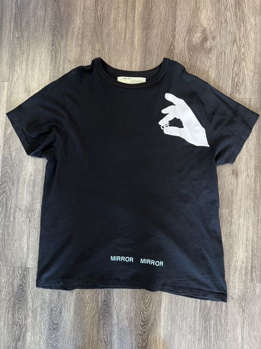 mirror mirror off white tee