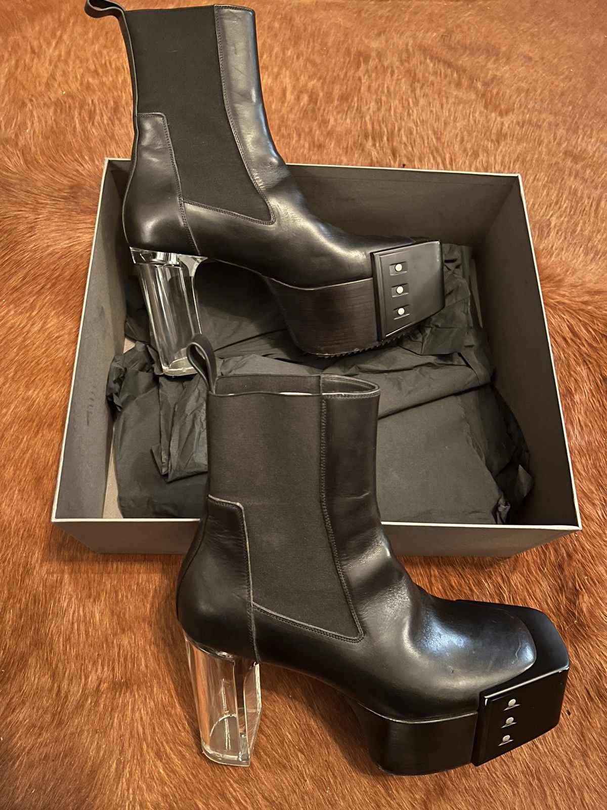 Rick Owens Rick Owens KISS boots! size 12 (45 EU) | Grailed