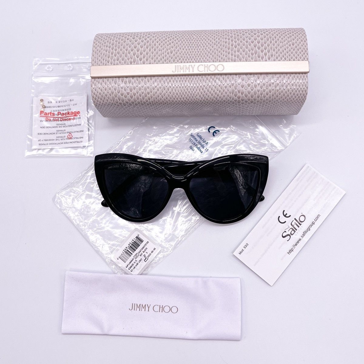 NEW newest SINNIE/G/S 807 BLACK JIMMY CHOO SUNGLASSES SINNIE/G/S EYEWEAR JIMMY CHOO