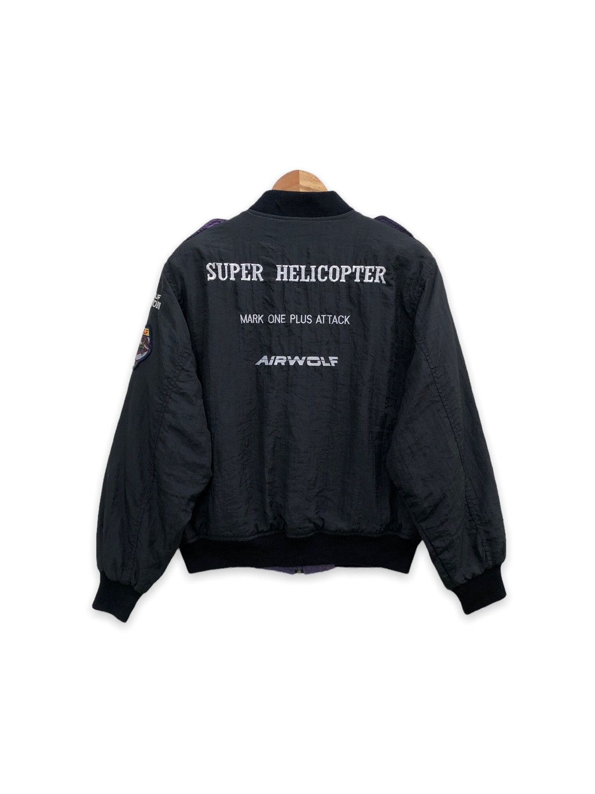 Vintage 🔥F/W 1987 AIR WOLF US AIR FORCE FLIGHT BOMBER JACKET Size US M / EU 48-50 / 2 - 3 Thumbnail