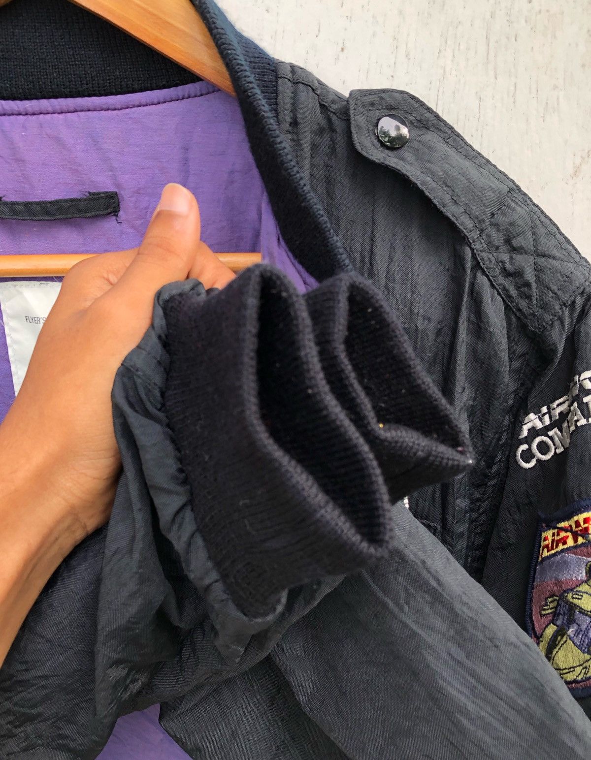 Vintage 🔥F/W 1987 AIR WOLF US AIR FORCE FLIGHT BOMBER JACKET Size US M / EU 48-50 / 2 - 8 Thumbnail