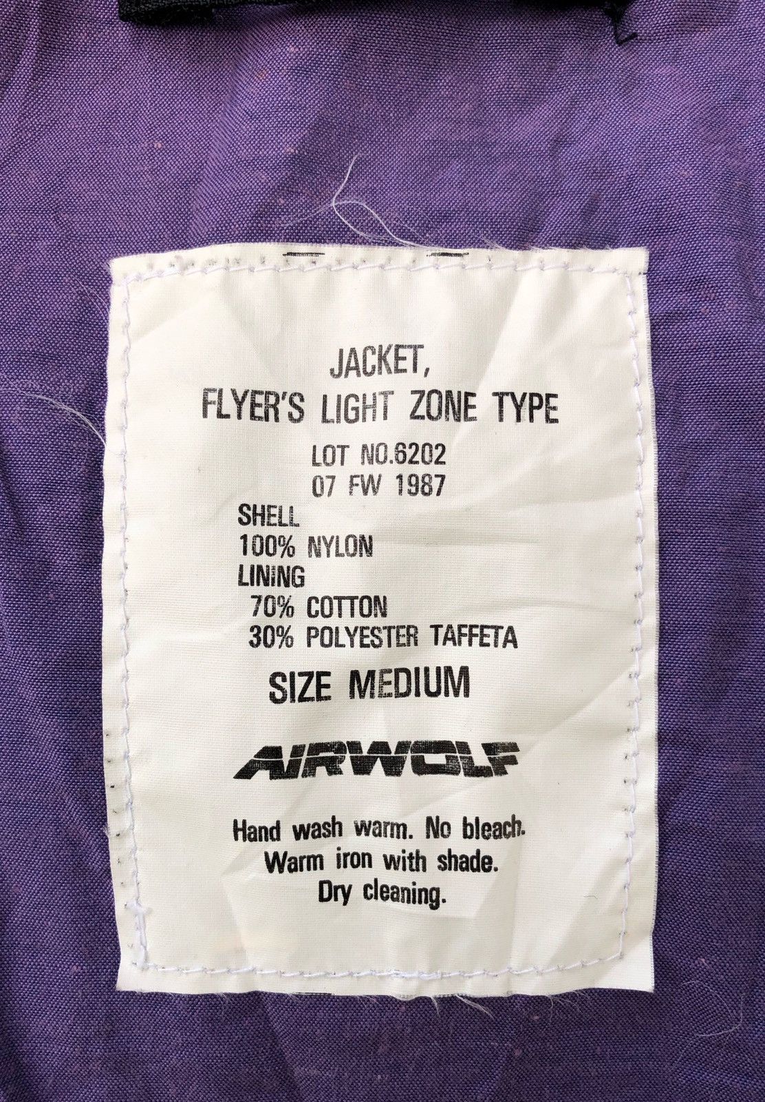 Vintage 🔥F/W 1987 AIR WOLF US AIR FORCE FLIGHT BOMBER JACKET Size US M / EU 48-50 / 2 - 14 Thumbnail