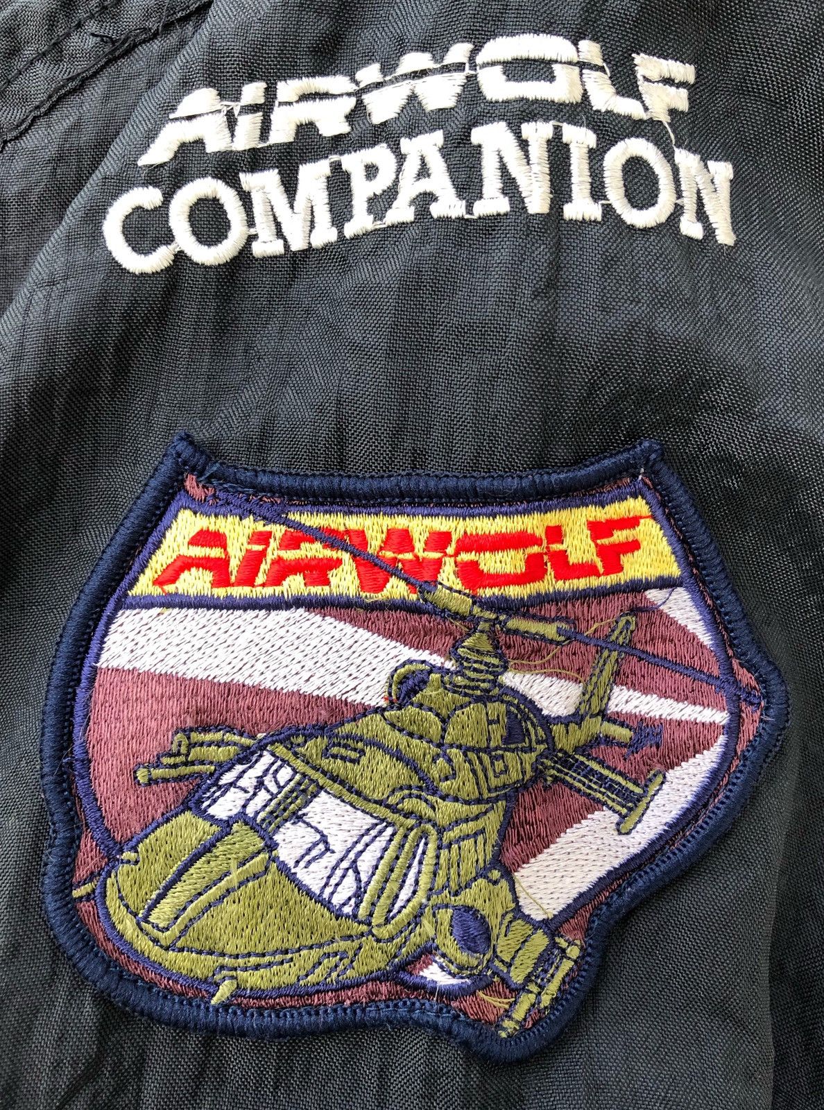 Vintage 🔥F/W 1987 AIR WOLF US AIR FORCE FLIGHT BOMBER JACKET Size US M / EU 48-50 / 2 - 12 Thumbnail