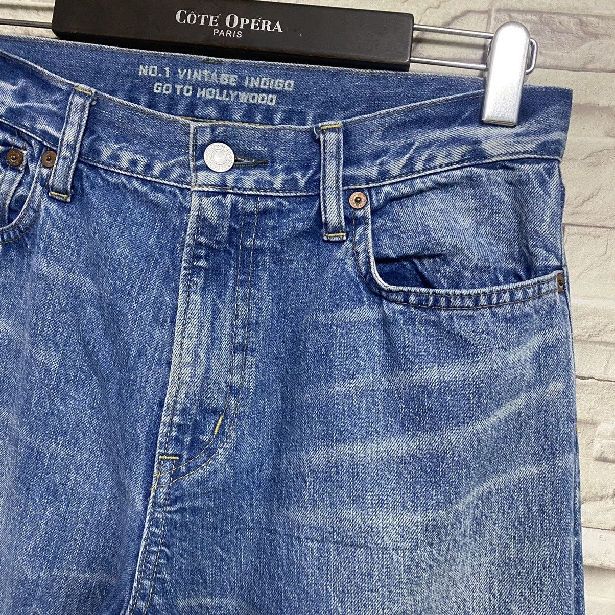 Japanese Brand Remake GO TO HOLLYWOOD Denim Selvedge Flare Jeans Size US 29 - 7 Thumbnail