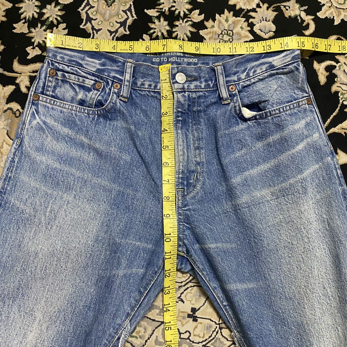 Japanese Brand Remake GO TO HOLLYWOOD Denim Selvedge Flare Jeans Size US 29 - 22 Thumbnail