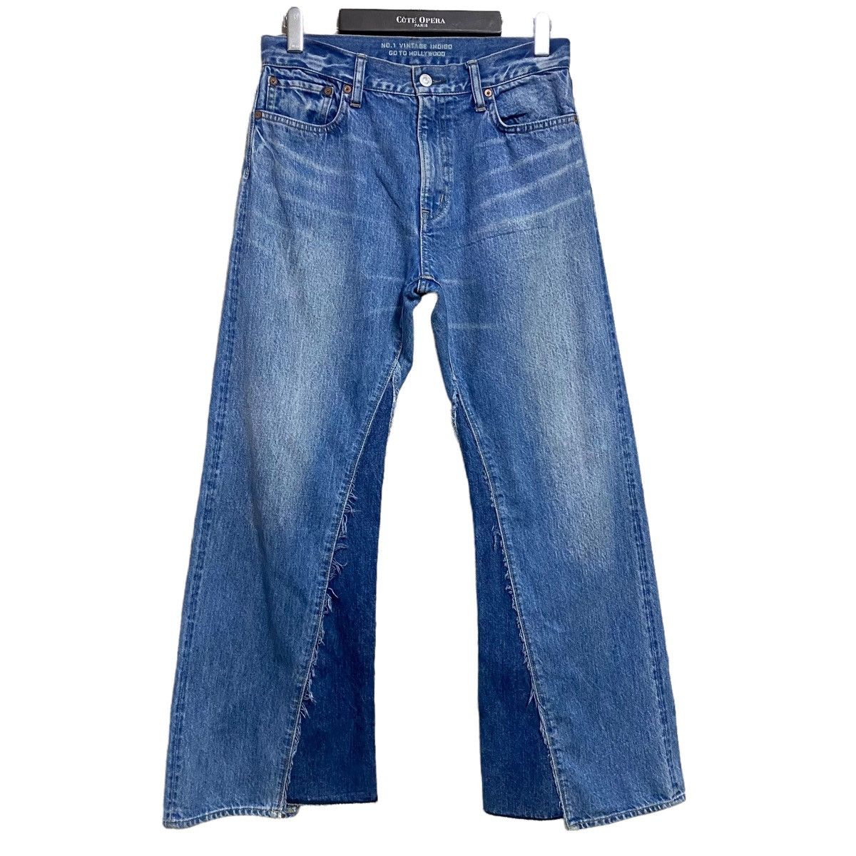 Japanese Brand Remake GO TO HOLLYWOOD Denim Selvedge Flare Jeans Size US 29 - 2 Thumbnail