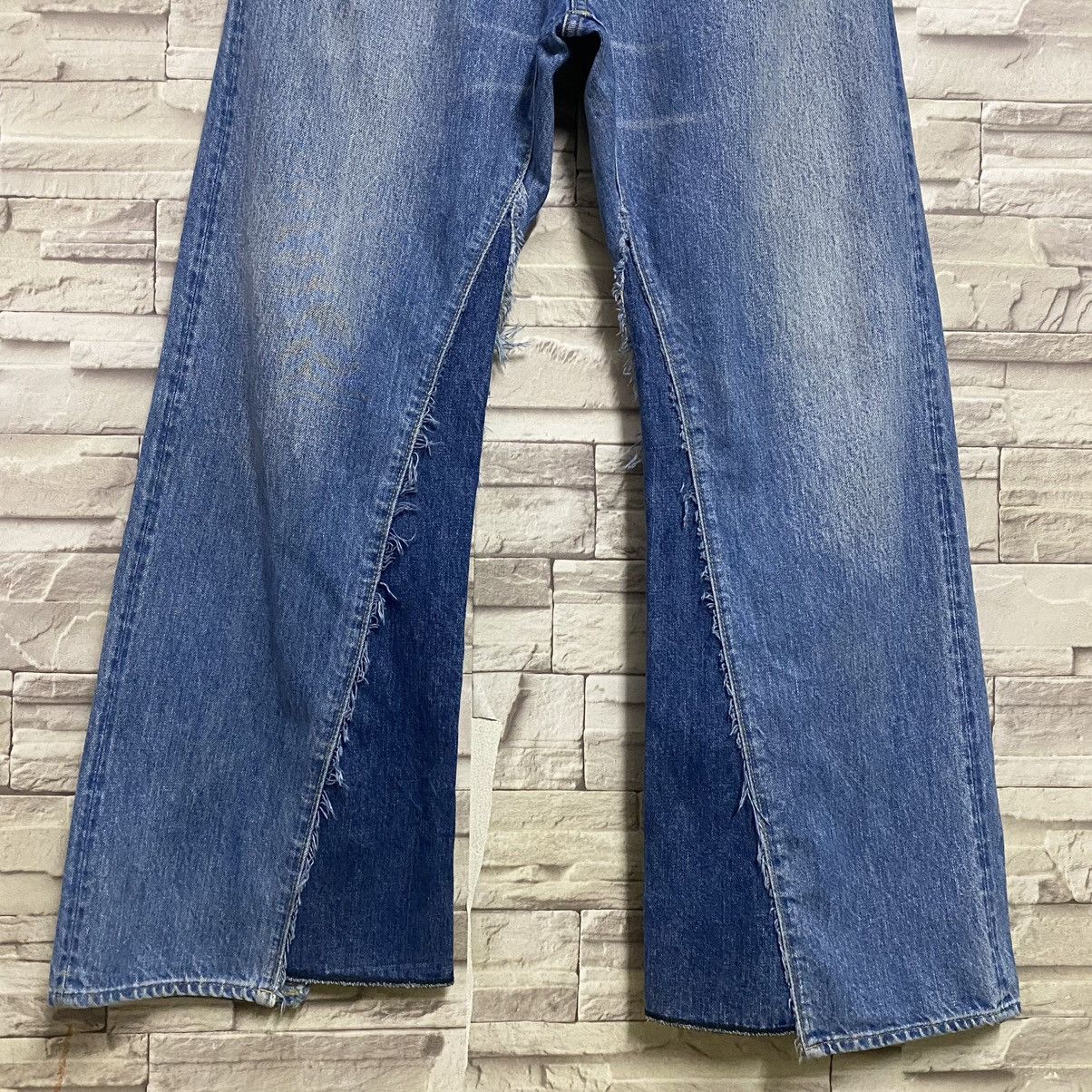 Japanese Brand Remake GO TO HOLLYWOOD Denim Selvedge Flare Jeans Size US 29 - 5 Thumbnail